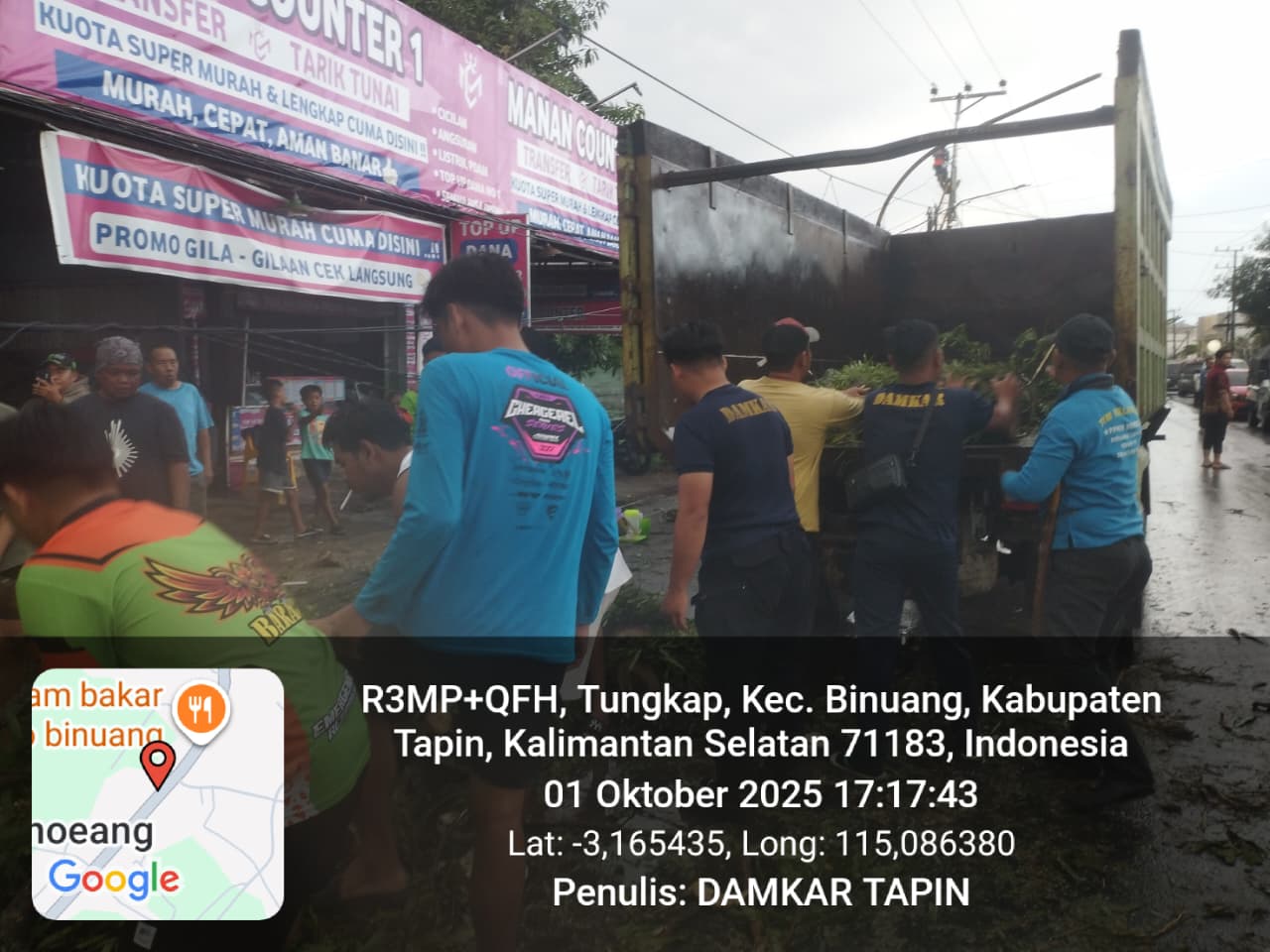 Melaksanakan Giat Non Kebakaran. (Pohon Tumbang)